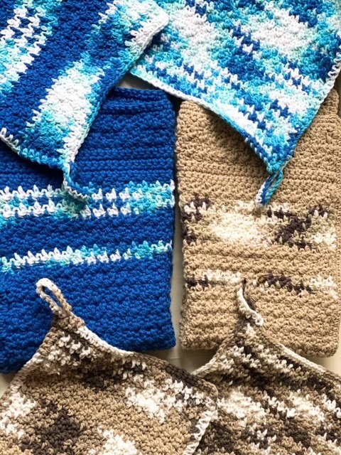 free crochet kitchen towels