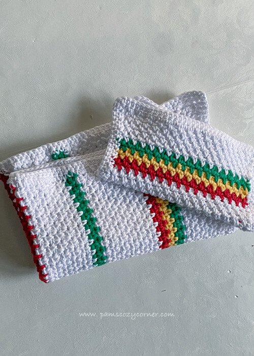 crochetkitchentowelandpotholderset
