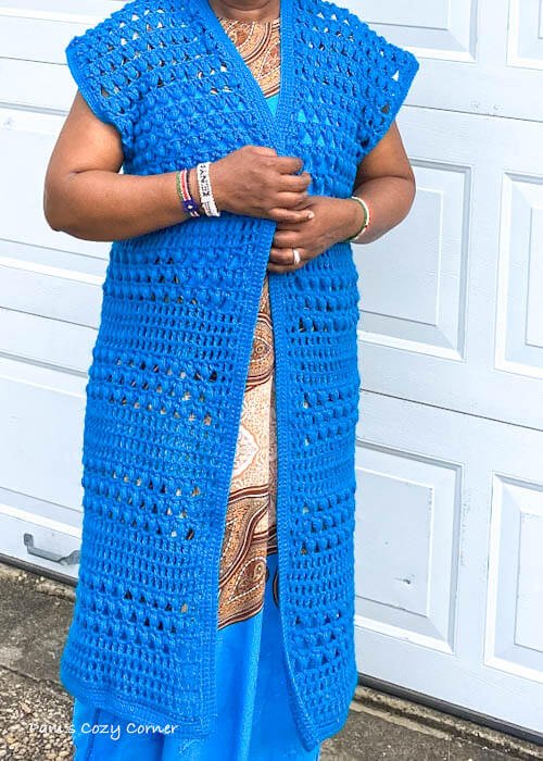 CrochetSleevelessCardigan
