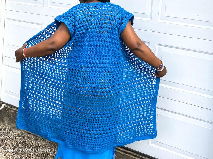CrochetlongVest