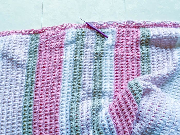 textured crochet blanket pattern
