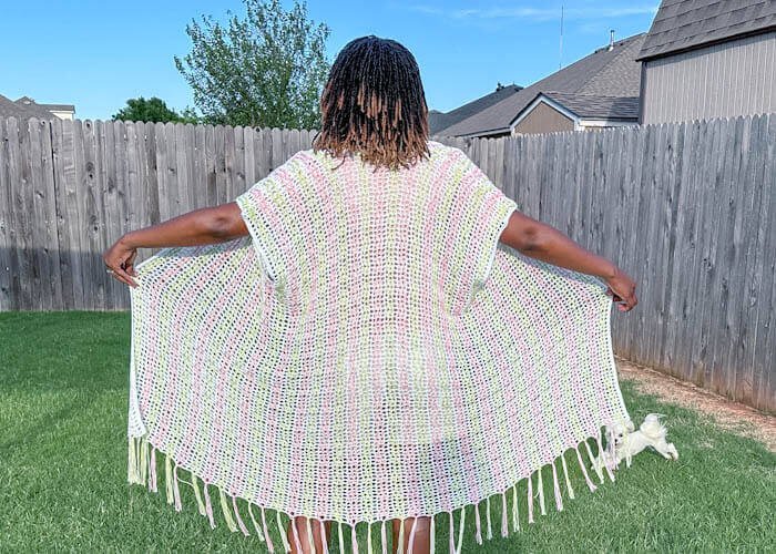 Summer Crochet Beach Cover-up - Robe Style - Pam's Cozy Corner