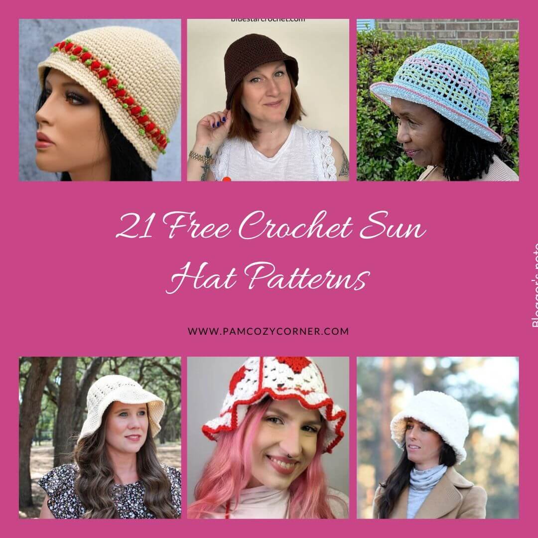 21 Free Crochet Sun Hat Patterns for Summer