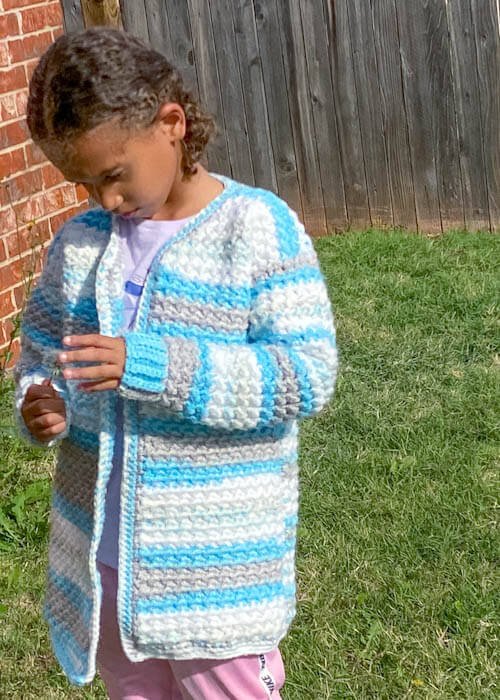 crochet kids cardigan pattern