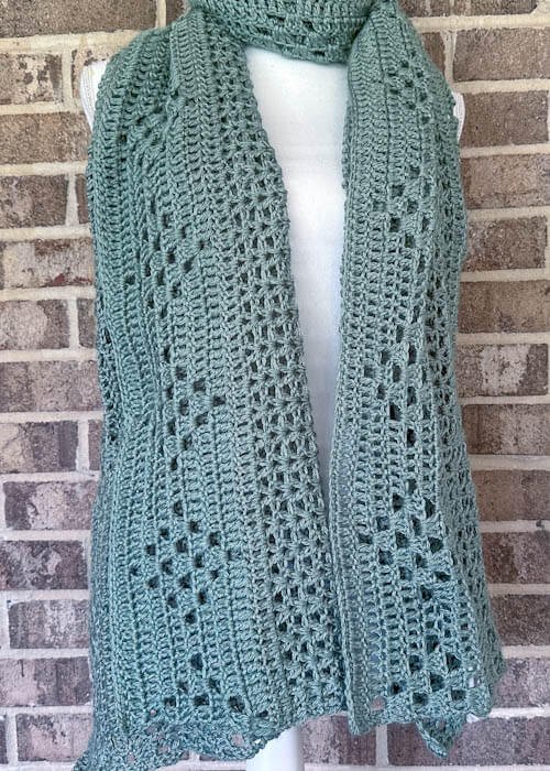 crochet rectangle shawl pattern