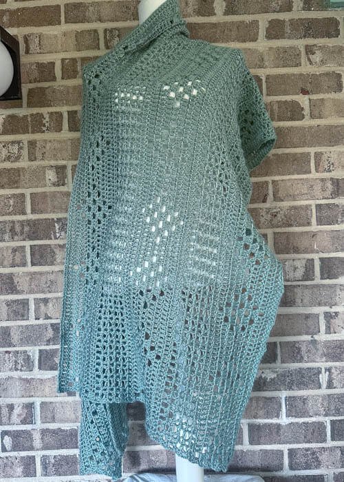 simple crochet wrap pattern