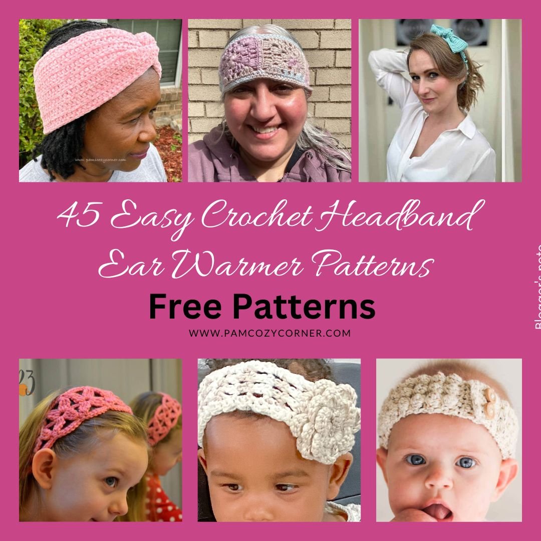 Free Crochet Ear Warmer Headband Patterns
