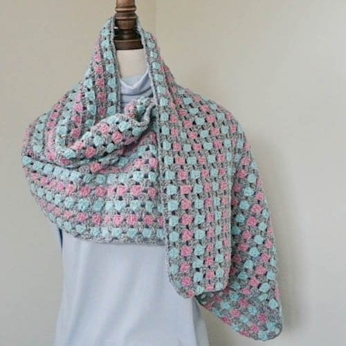 LourdesGrannyStitchShawl