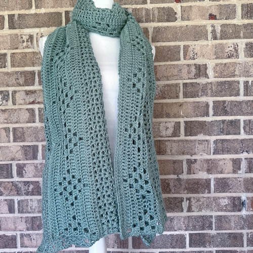 easy rectangular crochetshawl