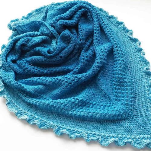 ruffled water shawl