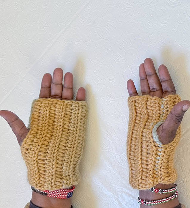 fingerless gloves pattern