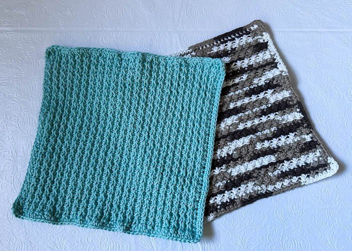 Textured washcloth free pattern