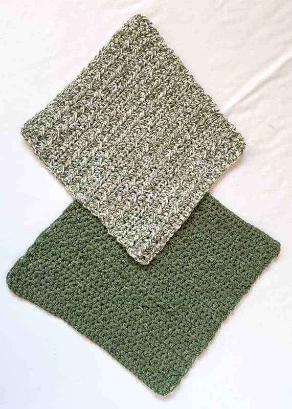 Two crochet dishcloth pattern