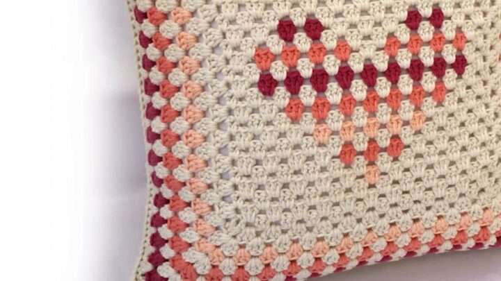 Free Granny Stripe Heart Cushion Cover Crochet Pattern Featured Image 1100.jpgfit11002c476ssl1