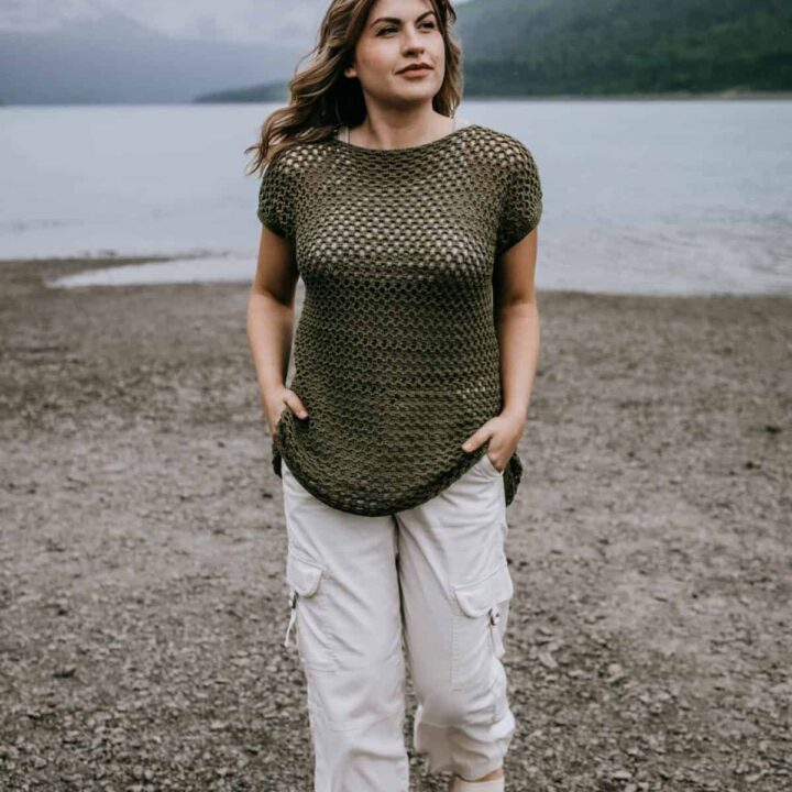 Image for Honeycomb Mesh Crochet Top Pattern