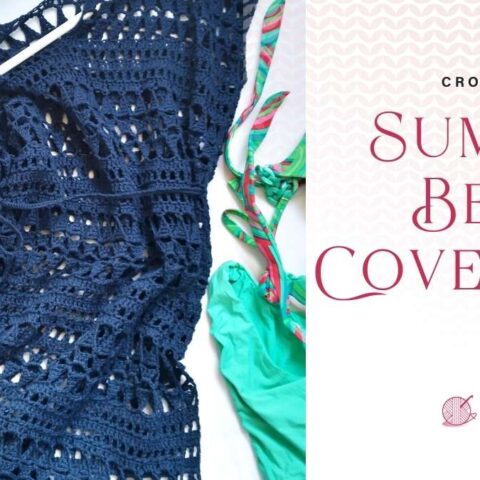 Image for Summer Beach Cover Up Dress Free Crochet Pattern  XS - 5XL