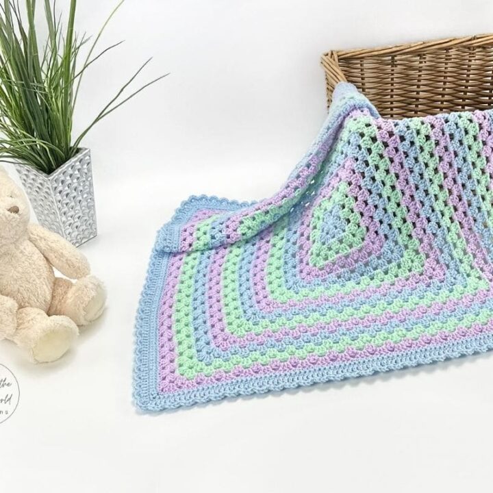 Image for Continuous Granny Square Blanket Crochet Pattern | Jo to the World Creations