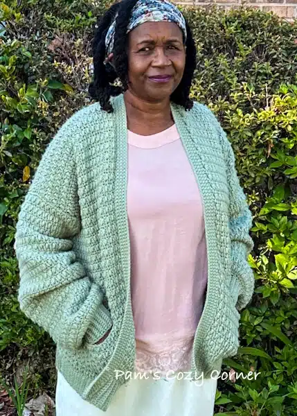 crochet cardigan for women orchid