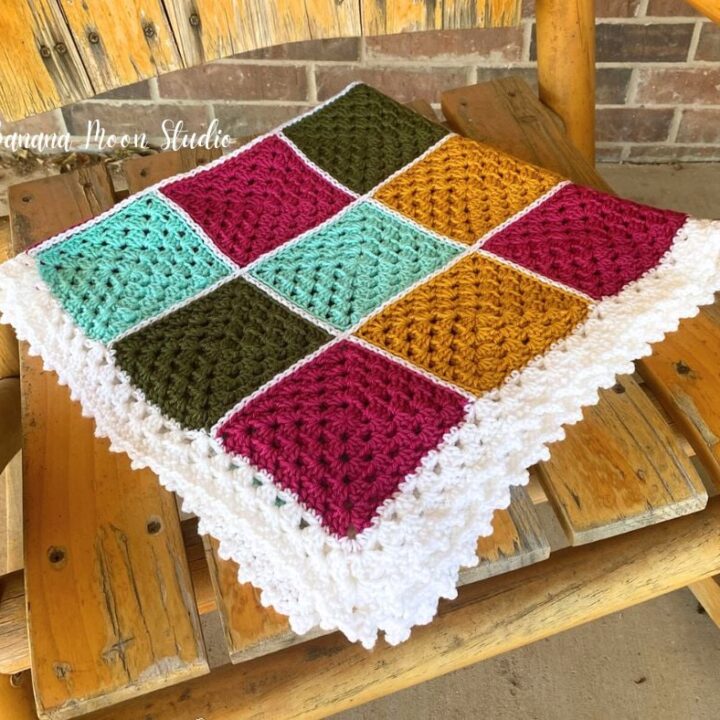 Image for Free Crochet Granny Square Blanket Pattern