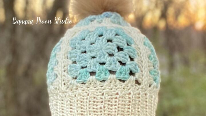 granny square hat banana moon studio 7