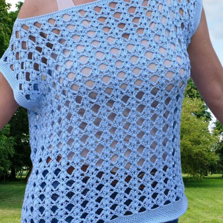 Image for Lace Summer Crochet Top Pattern Free [9 sizes]