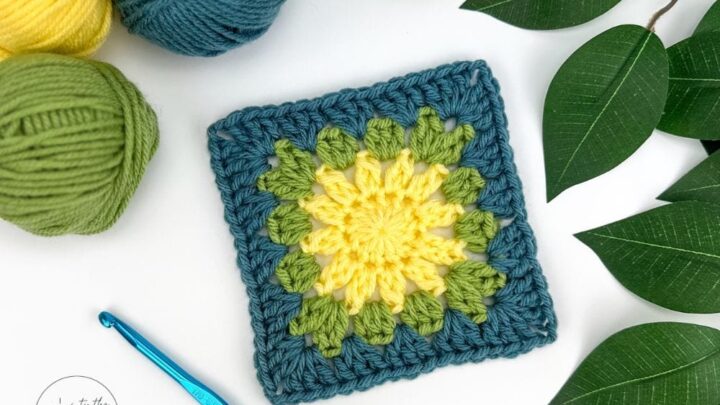 sunburst granny square feat
