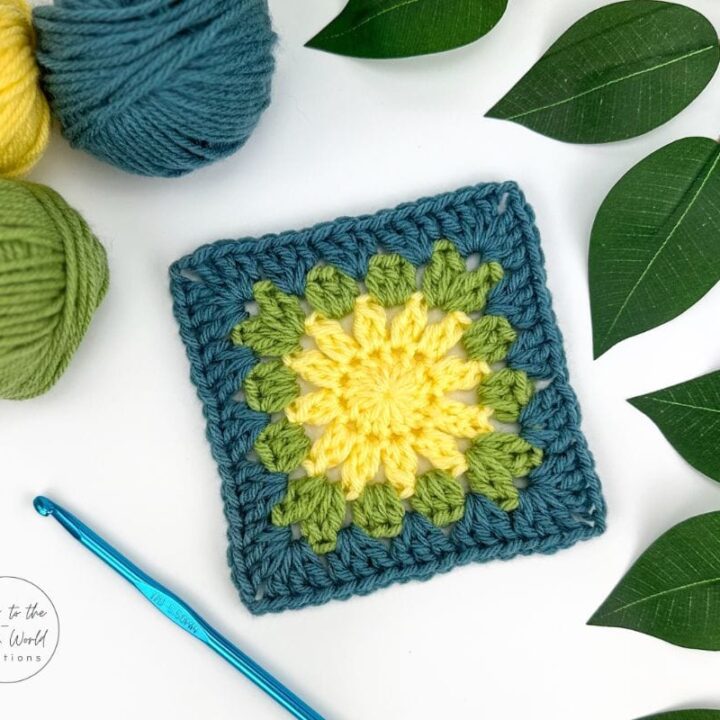 Image for Sunburst Granny Square - Free Crochet Pattern