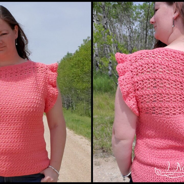 Image for All A Flutter  Free Crochet Top Pattern