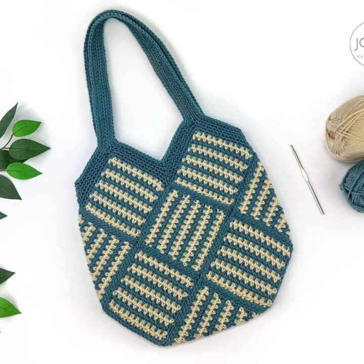 Image for Striped Squares Bag - Free Crochet Pattern