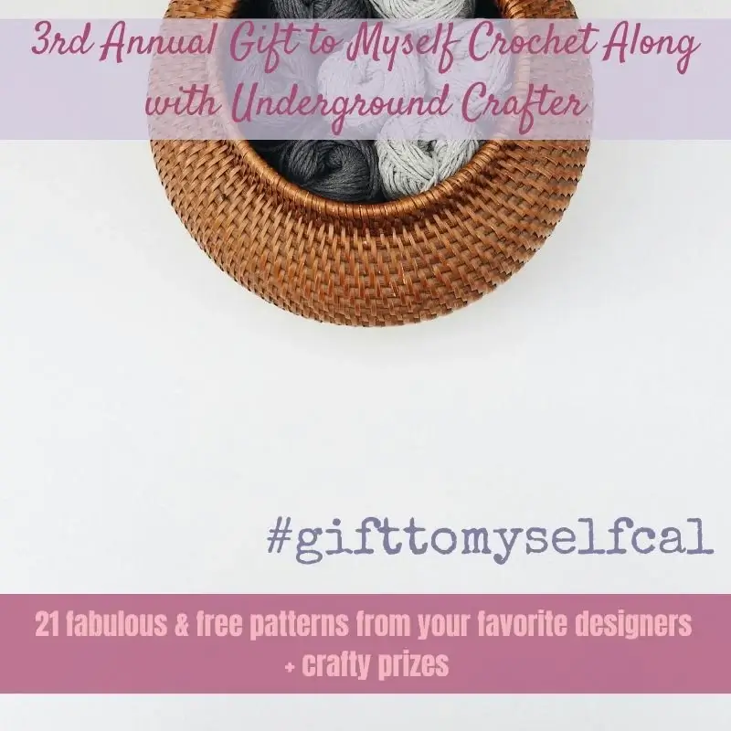 2026 Gift to Myself Crochet Along with Underground Crafter Square 1