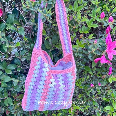 crochet grocery bag crochet