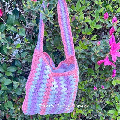 Easy Granny Stitch Crochet Tote Bag Pattern
