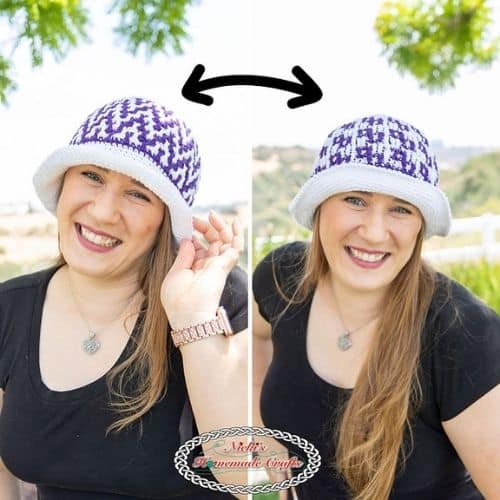 Reversible Crochet Bucket Hat