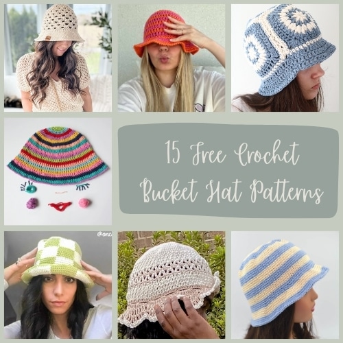 15 Free Crochet Bucket Hat Patterns