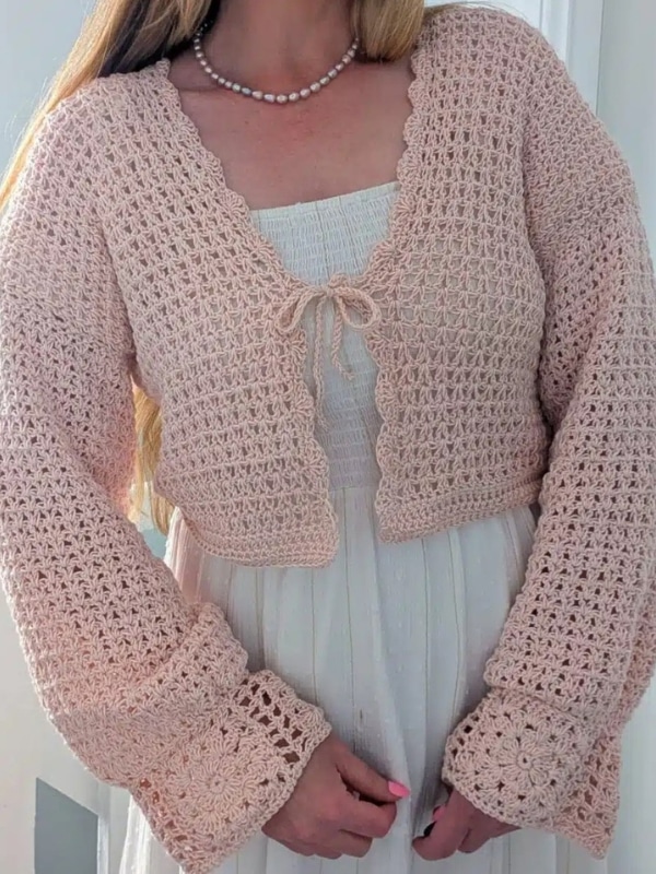17 Free Spring Crochet Patterns 13 Crochet Lace Cardigan
