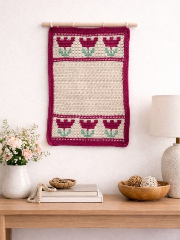 17 Free Spring Crochet Patterns 12 Crochet Wall Hanging