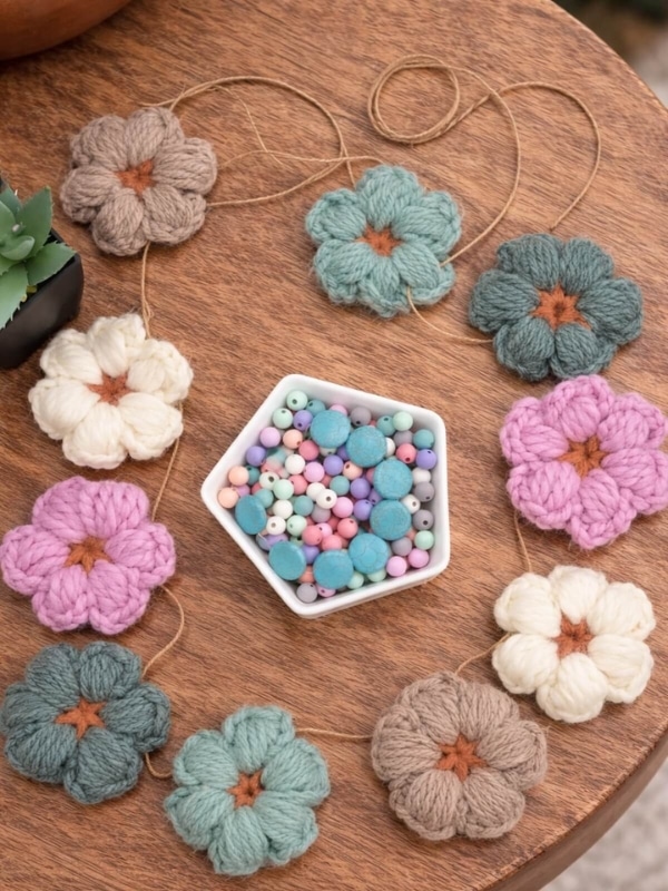 17 Free Spring Crochet Patterns 5 Crochet Flower Garland