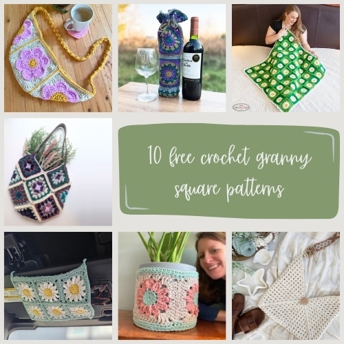 10 FRee Crochet Granny Square Patterns 1 10 Free Crochet Granny Square Patterns Square