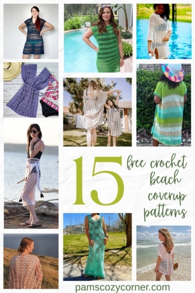 15 Free Crochet Beach Coverup Patterns 
