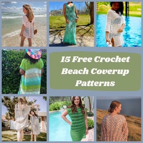 15 Free Crochet Beach Coverup Patterns