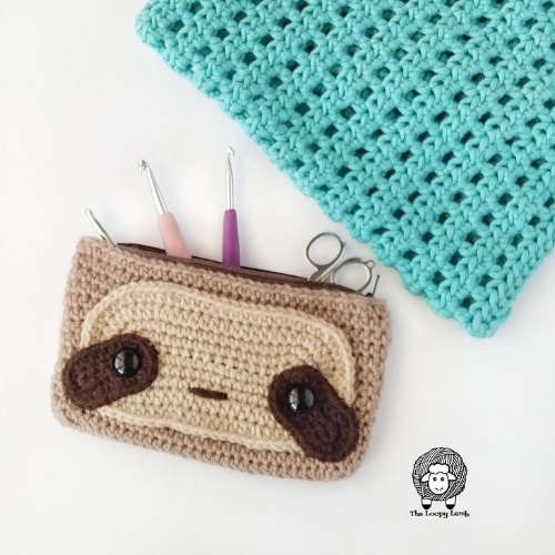 10 Free Crochet Back to school Patterns 12 Crochet Sloth Pencil Case