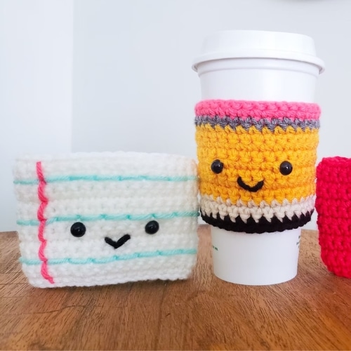 10 Free Crochet Back to school Patterns 11 Crochet Coffee Cozy