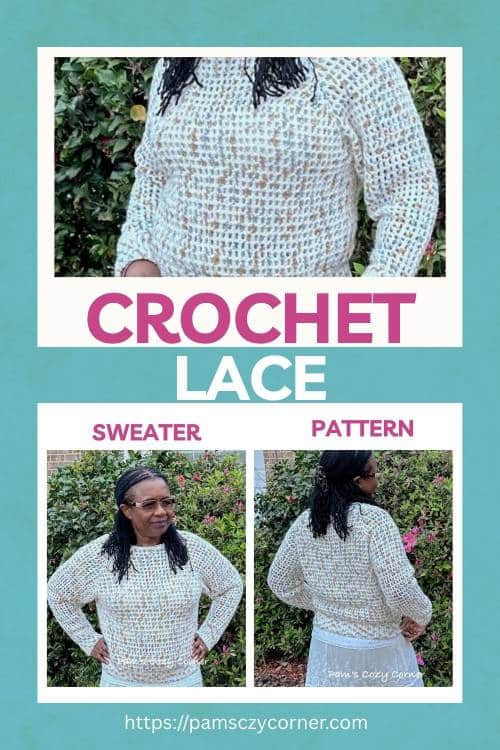 Easy Crochet Lace Sweater Pattern - Freesia 1 Handmade Crochet Sweater 1