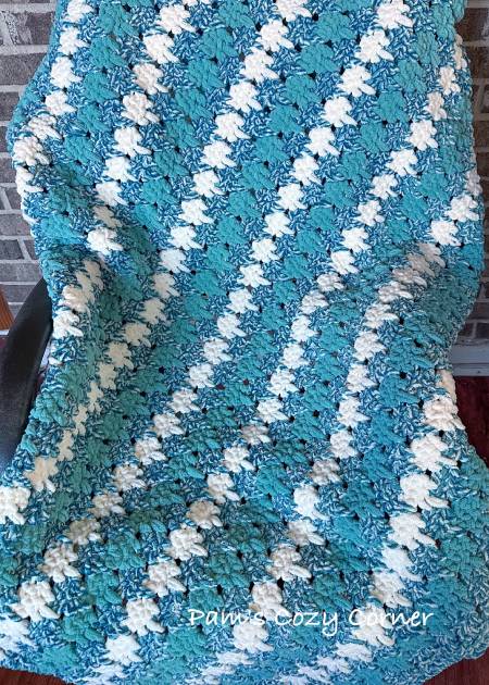 easy crochet Chunky blanket